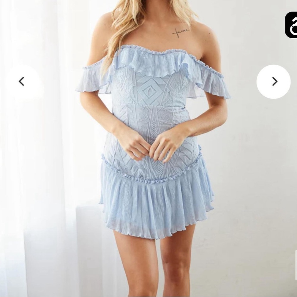 Baby blue formal dress